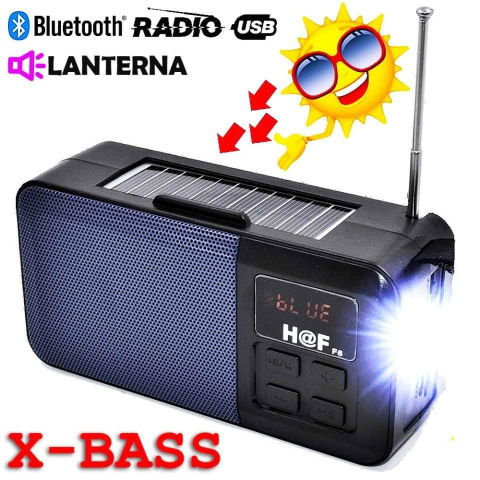 Accesorii supravietuire padure - Boxa portabila, Radio portabil , Incarcare solara, Bluetooth, Lanterna, USB, Card, AUX, Negru/ radio pescuit/ cort