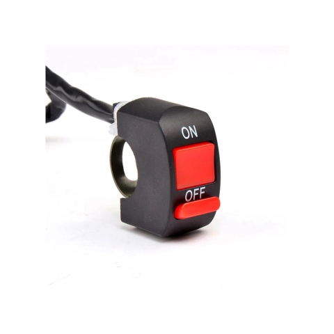 Accesorii atv - Buton rosu On/Off pe ghidon – switch accesorii ATV/Moto