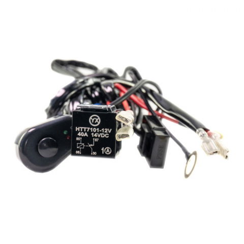 Cablaj Proiectoare Led, 2 iesiri, 12v, pentru atv, utv, Polaris/can am/ Cf Moto/ Segway atv 40amperi