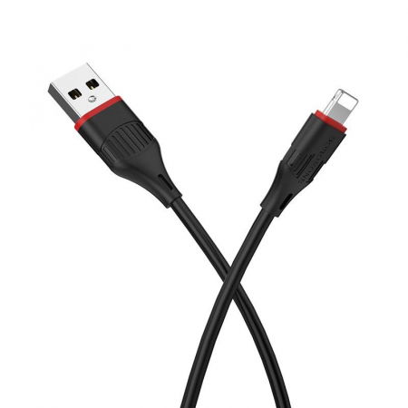Cablu date iPhone - Cablu date iPhone 1m Alb Lighting Cable BorOfone BX17
