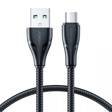 Pentru Telefoane Samsung - Cablu date Micro USB  2.4A Surpass Series for fast charging and data transfer 1.2 m black (S-UM018A11)