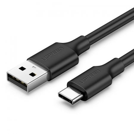 Pentru Telefoane Samsung - Cablu date USB Type C, Ugreen 0.5metri,  2A Negru