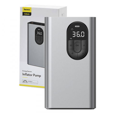 Compresor atv auto - Compresor portabil Bicicleta trotineta atv / compresor auto pe baterie, fara fir Baseus Energy Source (tarnish)