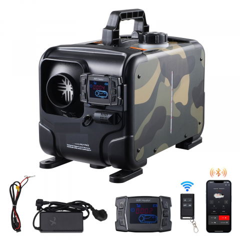 Incalzitoare - Încălzitor staționar Sirocou Webasto 8kW 12V-220V cu senzor CO₂ și alarmă Bluetooth