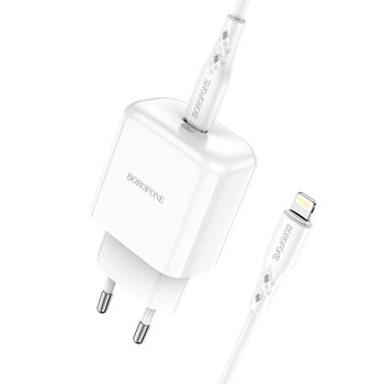 Pentru iPhone - Incarcator iPhone Borofone cu cablu  QC 3.0 PD 2.0 20W