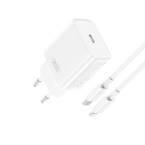 Pentru iPhone - Incarcator iPhone cu Cablu Lighting, 20W, PD QC, XO CE15