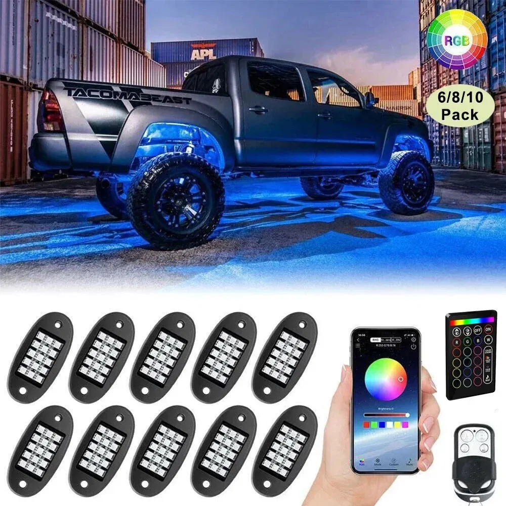 Accesorii Side by Side - Kit lumini sub masina, Rock Lights, 12 module