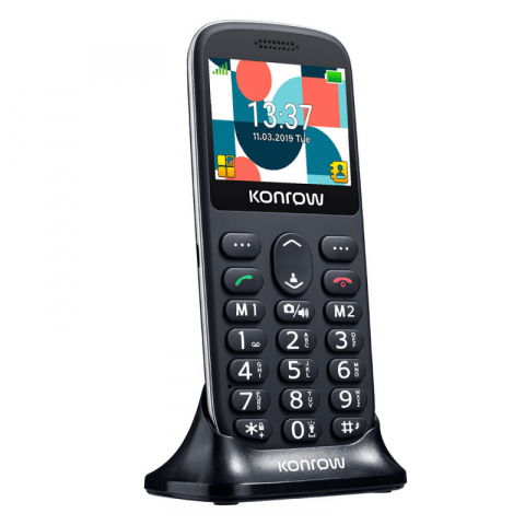 Telefon Konrow 231 ,Display mare 2.31", cu doc incarcare, 2G / Telefon cu taste butoane / Telefon batrani [2]