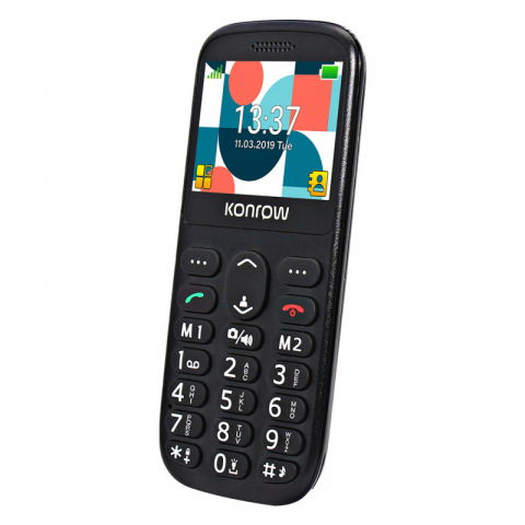 Telefon Konrow 231 ,Display mare 2.31", cu doc incarcare, 2G / Telefon cu taste butoane / Telefon batrani [1]