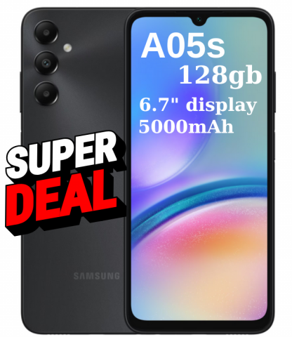 Samsung - Telefon 128gb A05s Samsung Galaxy A05s, 128GB, 4GB RAM, 4G, Black-