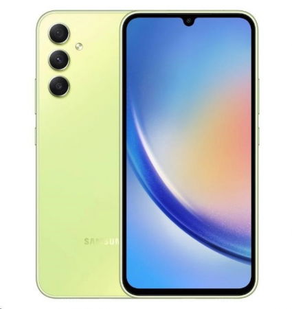 Samsung - Telefon mobil Samsung Galaxy A34, Dual SIM, 8GB RAM, 256GB, 5G, Light Green,
