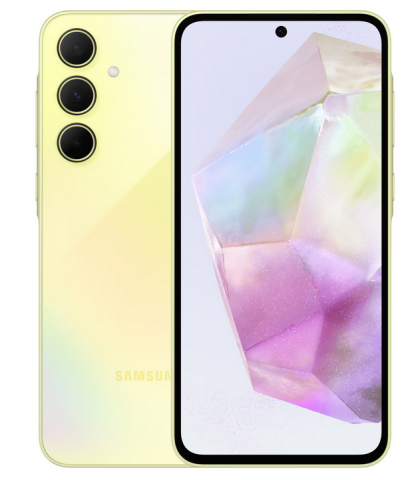 Samsung - Telefon mobil Samsung Galaxy A35, Dual SIM, 6GB, 128GB, 5G, Lemon