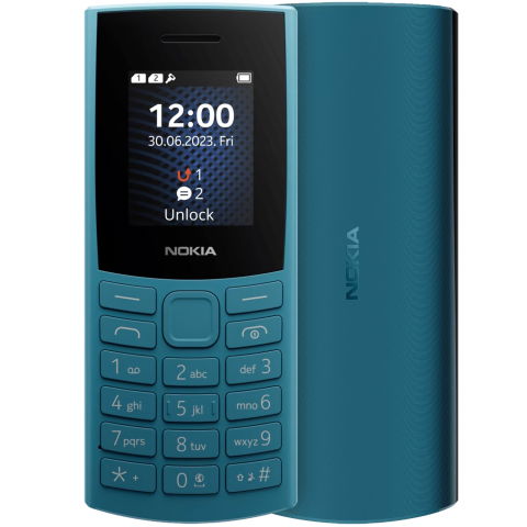 Nokia - Telefon Nokia 105 4G, Display 2.4", IP54, blue/ Telefon cu butoane / Telefon seniori / Telefon batrani