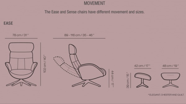 Chester Ease Flux Chair - Leather Caramel [5]