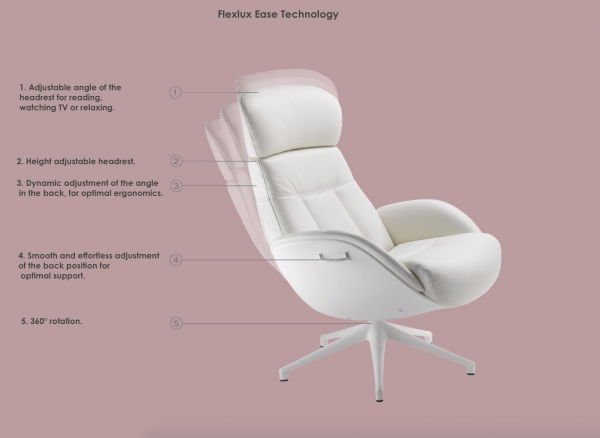 Chester Ease Flux Chair - Leather Caramel [7]