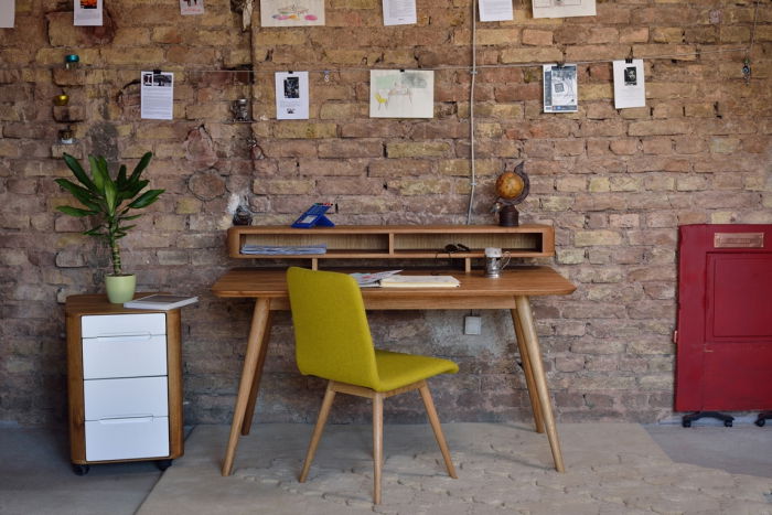 Stafa desk - with shelf Solid Oak Gazzda 140x80x94cm [9]