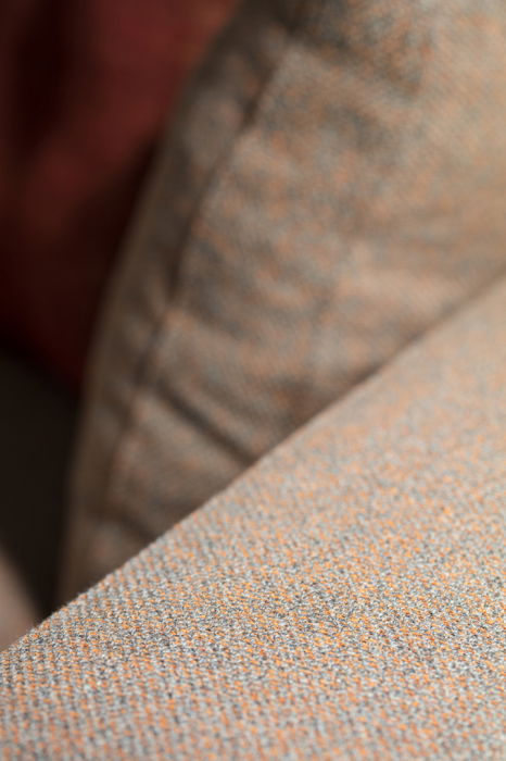 Corner sofa Loano Flexlux 319x230 cm with black metal legs and fabric upholstery Group 1 Copparo Light Grey 1461 [11]