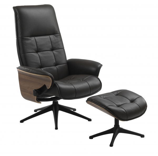 Flexlux Sense Square Chair - Leather Black [3]