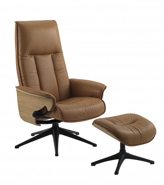 FlexluxSense Tailored Chair - Leather Amber Brown [3]