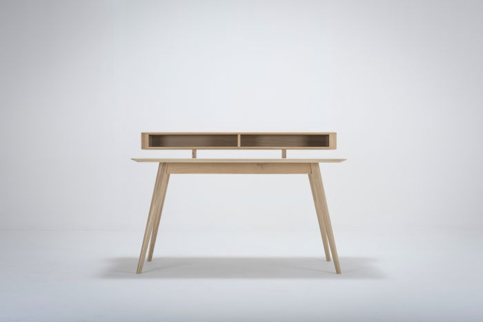 Stafa desk - with shelf Solid Oak Gazzda 140x80x94cm [3]