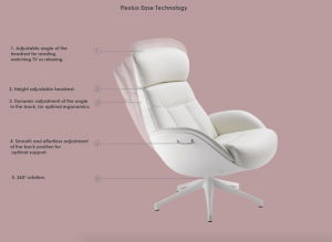 Chester Ease Flux Chair - Leather Caramel [6]