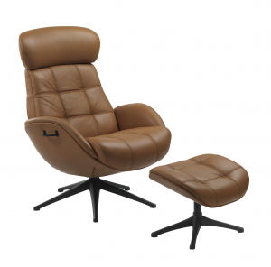 Chester Ease Flux Chair - Leather Caramel [2]