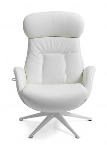 Fotolii Fixe - Flexlux Ease Elegant Chair - Leather Savoy Off White