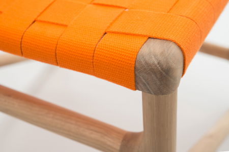 Fawn chair with solid oak structure and cotton webbing seat [12]