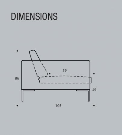 Corner sofa Loano Flexlux 319x230 cm with black metal legs and fabric upholstery Group 1 Copparo Light Grey 1461 [13]
