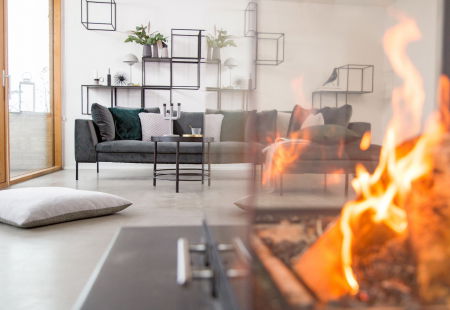 Corner sofa Loano Flexlux 319x230 cm with black metal legs and fabric upholstery Group 1 Copparo Light Grey 1461 [3]