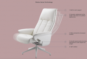 Flexlux Sense Horizon Chair - Leather Soft Black [5]