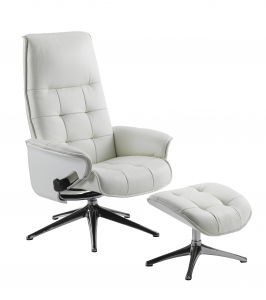 Fotolii Fixe - Flexlux Sense Square Chair - Leather Off White