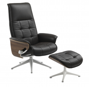 Flexlux Sense Square Chair - Leather Black [1]
