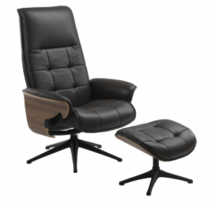 Flexlux Sense Square Chair - Leather Black [2]