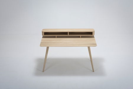 Stafa desk - with shelf Solid Oak Gazzda 140x80x94cm [5]