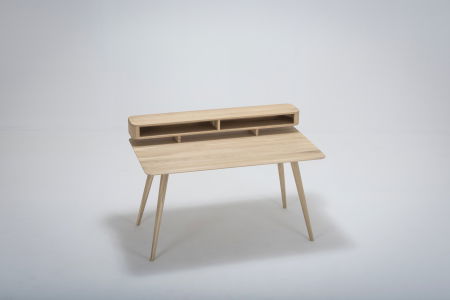 Stafa desk - with shelf Solid Oak Gazzda 140x80x94cm [7]