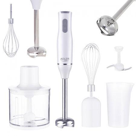 Blendere & Tocatoare - Blender chopper si mixer 3 in 1 din otel inoxidabil cu 2 vase gradate de 450 ml si 750 ml AD4620