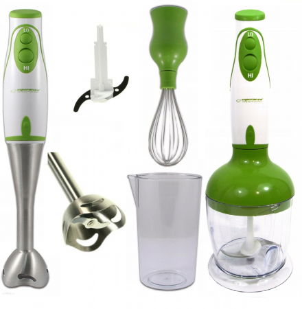 Blendere & Tocatoare - Blender chopper si mixer 3 in 1 din otel inoxidabil cu 2 vase gradate de 500 ml si 750 ml MEKM003G