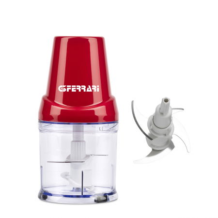 Blendere & Tocatoare - Tocator chopper G3Ferrari G20154 cu 4 lame din otel inoxidabil functie pulse 250W vas 400ml rosu