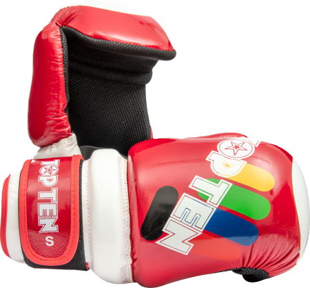 Taekwon-Do - Manusi „Glossy Block“ aprobate ITF, Top Ten, rosii, XL