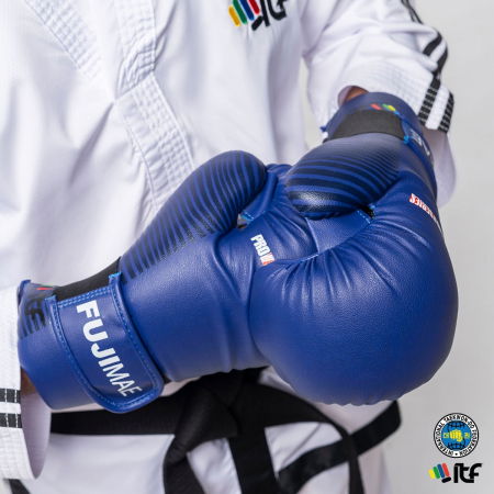 Taekwon-Do - Manusi ProSeries - aprobat ITF, Fujimae, Albastru, S