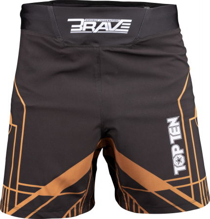 MMA - Pantaloni scurti MMA “BRAVE” - Negru-Auriu, marime M