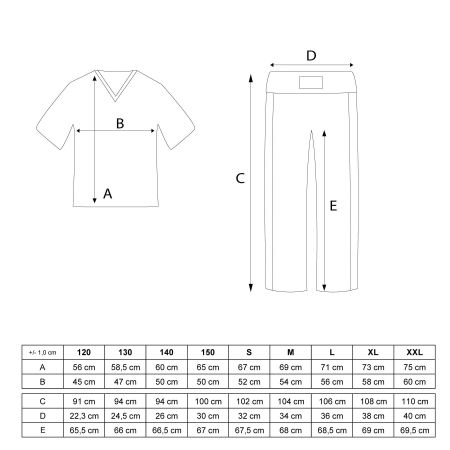 Tricou, gat V pentru kickboxing „slimfit”, aprobat WAKO -negru-rosu, 180 cm [5]