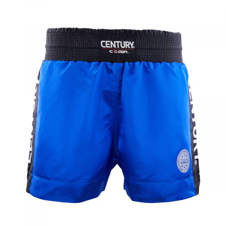 Kickboxing - Pantaloni scurti C-GEAR Kickboxing Competition, omologati WAKO, Century, Albastru/Negru, S