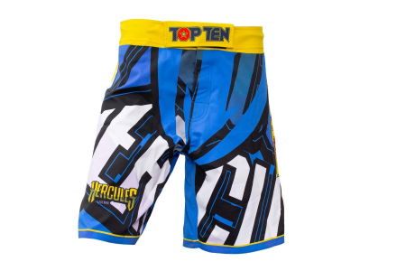 MMA - Pantaloni "Hercules", Top Ten, Albastru-Galben, S