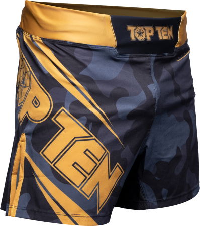 Kickboxing - Pantaloni scurti MMA „Black Force”, Top Ten, Camuflaj, L