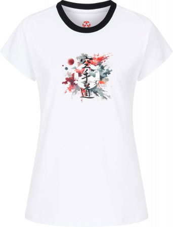 Karate - Tricou “Splash of Color” - alb, marime S