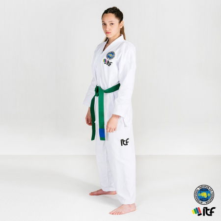 Dobok-uri, Uniforme, Combinezoane - Uniforma Training 10-1 GUP omologat ITF, alb, 160 cm