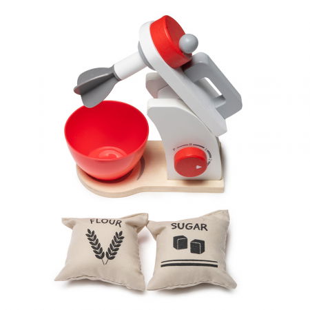 Accesorii Bucatarie - Mixer din Lemn cu Accesorii