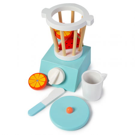 Accesorii Bucatarie - Blender din Lemn cu Fructe si Accesorii